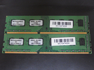 mem226 Kingston 2GB×2枚=4GB DDR3/PC3-10600 中古品