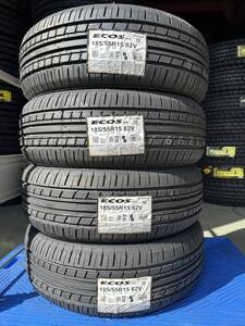 【法人宛限定送料無料】YKM55R15-11　ヨコハマ　185/55R15　82V　ECOS　ES31　4本セット　2022年製