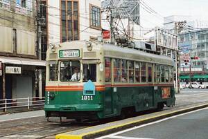 フィルム　鉄道写真　広島電鉄　1900形　Lサイズ