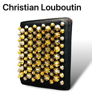 Christian Louboutin ルブタン スタッズ 折り財布 二つ折り 札入れ 小銭入れ レザー