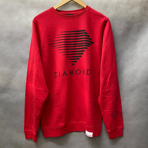 送料無料【M】Diamond Supply Co. 正規品 トレーナー crewneck ヒップホップ HIP-HOP ダイヤモンドサプライ ピスタグ付き ビッグロゴ 