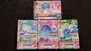 アイカツ★2013 5弾N★フラワーピルエット、アクセ4枚セット★