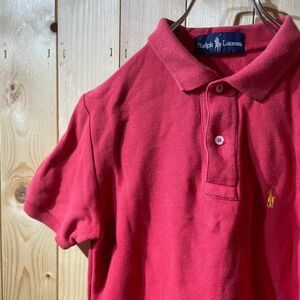 [KWT4032] RALPH LAUREN ポロシャツ レディース レッド ポス