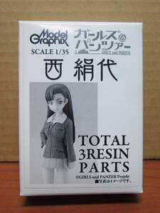 【モデルカステン】1/35 ガールズ＆パンツァー 知波単学園 西絹代 レジン製フィギュア