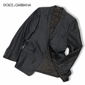 国内正規品 DOLCE &GABBANA ドルチェ&ガッバーナ G1B2CT 2B スーツ シングル テーラードジャケット ブレザー ビジネス 44 グレー メンズ