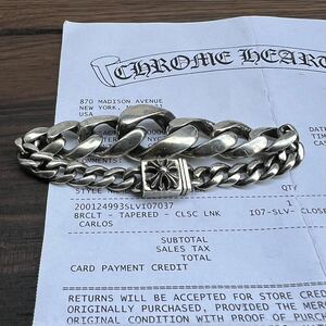 クロムハーツ テーパード クラシックリンク ボックスCH ブレスレット SLV925 シルバー CHROME HEARTS インボイス