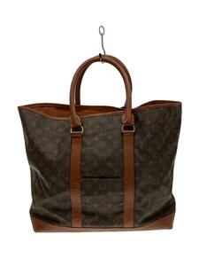 LOUIS VUITTON◆サック・ウィークエンドGM_モノグラム・キャンバス_BRW/PVC/BRW/ブラウン/M42420