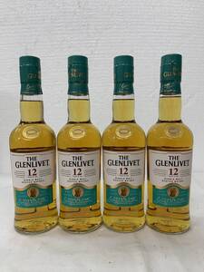 注目！【ザ　グレンリベット12年　ダブルオーク　350ml 40% 4本セット】THE GLENLIVET 