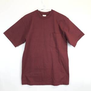 USA製 キャンバー CAMBER 半袖ポケットTシャツ マルーン Sサイズ