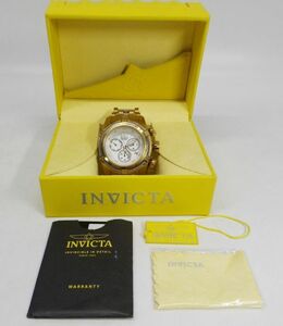 47●a402☆中古品　メンズ腕時計　インヴィクタ　ボルト　ZEUS　23914　クォーツ　クロノグラフ　インビクタ　INVICTA　現状▲