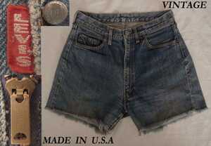 60s ビンテージ LEVIS 502xx ビッグE カットオフ Vステッチ 501xx ショーツ USAアメリカ性 VINTAGE リーバイス1st ウエアハウス RRL モデル