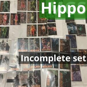 METAL GEAR SOLID TRADING CARD HIPPOPOTAMUS INCOMPLETE CARDS SET