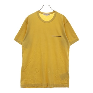 COMME des GARCONS SHIRT コムデギャルソンシャツ コットンカットソー ロゴプリント 半袖Tシャツ FG-T020 イエロー