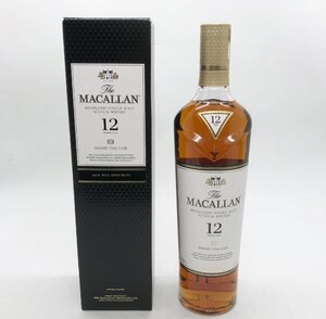 ◎N084【未開封】The MACALLAN マッカラン 12年 SHERRY OAK CASK シェリーオークカスク 洋酒 ウイスキー 700ml (ma)