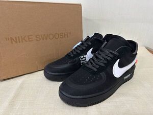 NIKE × OFF-WHITE 26.5cm ナイキ オフホワイト AO4606-001 THE 10 AIR FORCE 1 LOW ブラック 箱付き