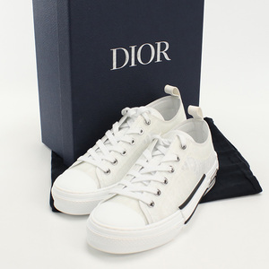 中古美品ディオールChristian Dior B23 ロートップ スニーカー ディオール オブリーク 3SN24 ホワイト #41 ランク：S us-1 メンズ