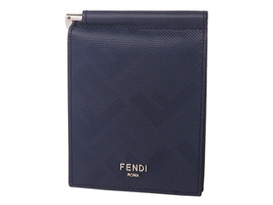 ◆ミウラ◆ フェンディ FENDI マネークリップ付 2つ折り財布 7M0281