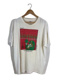 DELTA◆RUBES/コミック/Tシャツ/XL/コットン/IVO/ヨゴレ有//