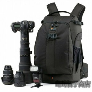 一眼レフ用バックパック Lowepro(ロープロ)フリップサイド500AW 大容量25L レインカバー 三脚取付可