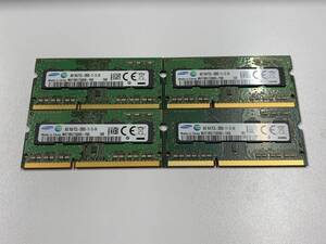 B2041)SAMSUNG 4GB 1Rx8 PC3L-12800S 中古動作品4枚＝16GB