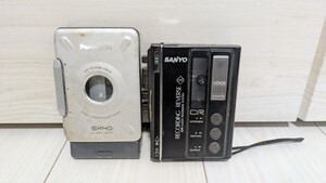 Panasonic RQ-SX40 カセットテーププレーヤー パナソニック/SANYO カセットレコーダーMR-R9 2台セット　ジャンク