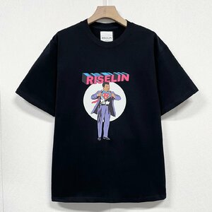 高級ヨーロッパ製※定価2万◆ブルガリア発※RISELIN 半袖Tシャツ コットン100％ 柔らかい 通気 ナチュラル 快適 ゆったり 人気 おしゃれ M