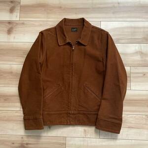 【送料無料】TENDERLOIN テンダーロイン T-MOLESKIN ZIP JKT 茶 XS モールスキン ジップ ジャケット