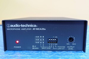 RH205# 動作確認済み audio-technica マイクロフォン アンプ AT-MCA20a オーディオテクニカ MADE IN JAPAN 日本製