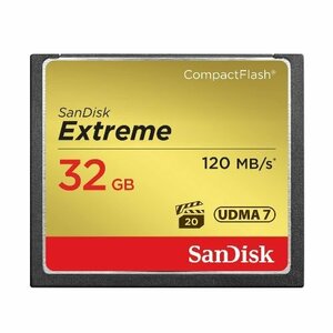 新品 SanDisk CFカード 32GB Extremeシリーズ 最大120MB/s