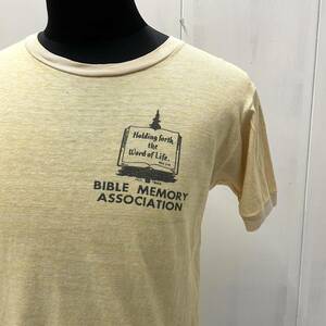 USA古着 60s Velvaseen リンガー Tシャツ / 黄色 トリム ヴィンテージ アメリカ オールド レーヨン混 半袖 60年代 プリント