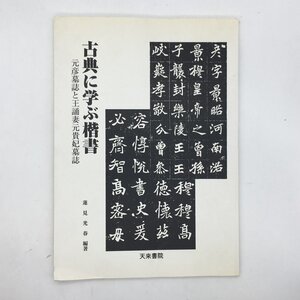 C101y　古典に学ぶ楷書 元彦墓誌と王誦妻元貴妃墓誌　蓮見光春　天来書院　2002　　/ 　資料　文献　北魏　拓本　