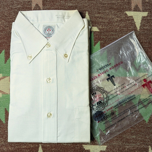 デッドストック 【ARROW GORDON DOVER CLUB】 60s Oxford BD Shirt/ 60年代 ボタンダウン 白 オックスフォード シャツ アイビー ビンテージ