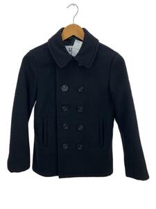 Schott◆U.S.740N/PEAJACKET/ピーコート/16/ウール/BLK/無地/アメリカ製