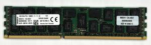 KVR16R11D4/8HE Kingston DDR3 8GB 2Rx4 1G x 72-Bit PC3-12800 CL11 Registered w/Parity 240-Pin DIMM サーバー用メモリ 動作確認済