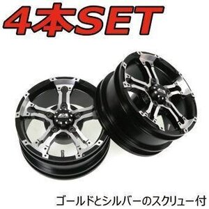 イーグル タミヤCC01&MF-01用ALデュアル5スポークホイール #CC01-02A-U-BK