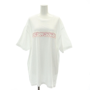 ミドリカワ Midorikawa 23AW nesm logo s/s tee Tシャツ カットソー 半袖 レース L 白 ホワイト /AT ■OS ■SH レディース