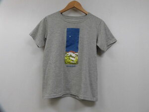 mont-bell モンベル イラストプリント 半袖 Tシャツ 1114251 丸首 トップス グレー レディース Sサイズ