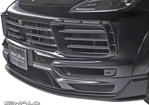 【M’s】PORSCHE 9YA CAYENNE Coupe (2019y-) WALD BLACK BISON フロントスポイラー ／／ ヴァルド バルド FRP エアロ パーツ シンプル