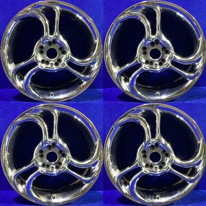 希少!レア!＊ヒノデックス(HINODEX)＊17インチ＊メッキホイール＊17x7JJ/オフセット+50/PCD 100(114.3)-5H＊4本セット