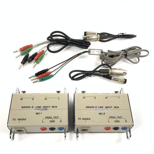 NAGRA-S LINE INPUT BOX 接続ケーブル4本付き◆動作未確認品【TB】