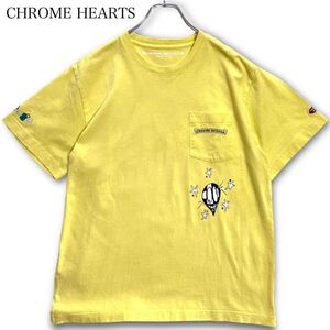 Lサイズ★ CHROME HEARTS クロムハーツ Matty Boy Tシャツ PRO CHAIN GAME マッティボーイ チェーン ゲーム 半袖 トップス イエロー