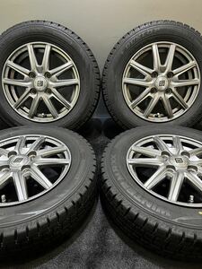 155/70R13 DUNLOP/WINTER MAXX WM02 19年製 SEIN 13インチ 4J ＋45 100 4H スタッドレス 4本 (南2-E930)