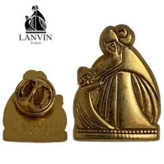 LANVIN PARIS VINTAGE ランバン ヴィンテージ ロゴピンバッチ