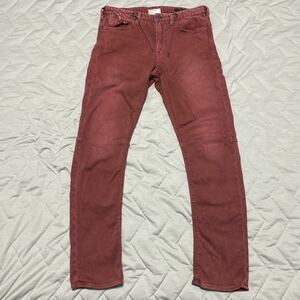 A4C【着少】TAVERNITISOJEANS ダヴァニティ Lenny ストレッチ デニム ジーンズ ジーパン パンツ カラー 31 MADE IN JAPAN 日本製 格安