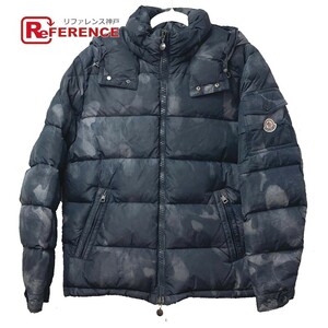 MONCLER モンクレール 53214 カモフラージュ MAYA(マヤ) フード付き アウター ダウンジャケット ダウン グレー グレー系 メンズ【中古】