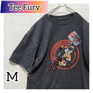 Tee Fury Tシャツ/カットソー 半袖 ロゴ グレー M コットン　古着　　2401