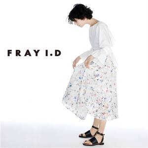 美品 FRAY I.D フラワー レースプリーツ フレア スカート 石原さとみ着用