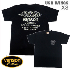 VANSON / バンソン 半袖Ｔシャツ VSS-08「USA Wings」サイズXS