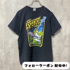 古着 used　GILDAN　ギルダン　半袖プリントTシャツ　蛙　黒　