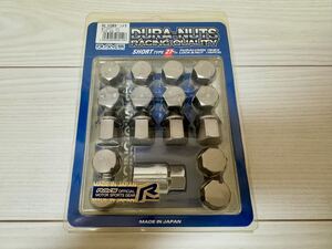 RAYS DURA-NAUTS レイズ ジュラルミンロックナット ショートタイプ27mm 19HEX 4穴 4H M12×P1.25 ガンメタ RL3GM スズキ アルトワークス